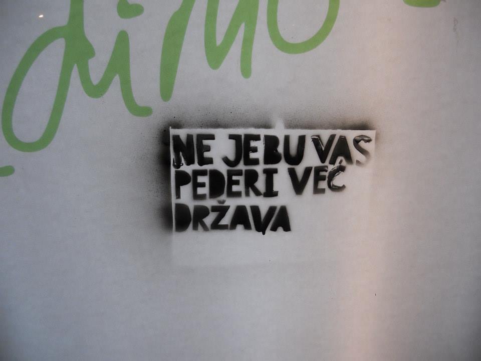 Grafiti u Banja Luci povodom obilježavanja Međunarodnog dana ljudskih prava Foto: Facebook