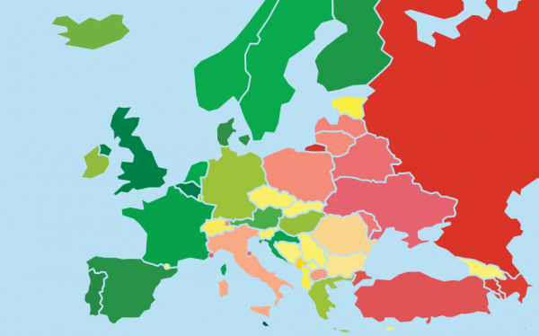 rainbow europe map